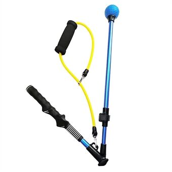 Gummistropp Golftreningshjelp Golfswing Albuetrener Korrigerende Posture Stick for innendørs og Outdoor - Blå