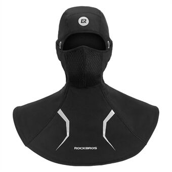 ROCKBROS YPP042 2 i 1 avtakbart fleecefôret Head + balaclava ansiktsmaske med filter for vintermotorsykkelsykling