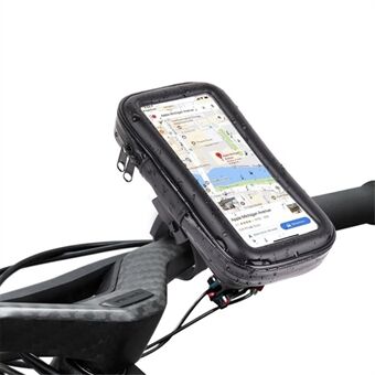 4,8 tommers sykkelstyre vanntett EVA telefonveske med berøringsskjerm Sykkelmobiltelefonholder (størrelse: M)