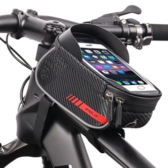 WHEEL UP Vanntett skjerm Touch Bike Frame Bag Front Tube Bag Styreveske