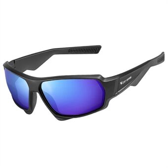 WEST BIKING YP0703140 Sykkelkjøring Polariserte briller Øyebeskyttelsesbriller Outdoor Vindtette anti-UV-solbriller - svart / blå