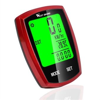 WEST BIKING Touch Screen Sykkel Led Digital Rate Sykkel Kilometerteller Stoppeklokke Speedometer