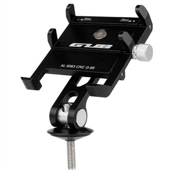 GUB G-95 sykkelstyre telefonholder 270-graders roterende Stand med fire klør klips + forlengelsesbunn (skrumontert)
