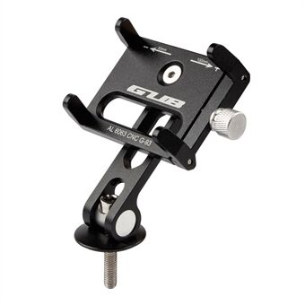 GUB G-93 Håndtak i aluminiumslegering Telefonholder Fire klør Clip Stand støtte 270-graders roterende sykkeltilbehør (skrumontert)