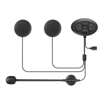 Trådløs Bluetooth-hjelm Intercom-hodetelefonsamtale + Musikk + FM vanntett hodetelefon