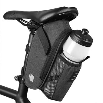 Sykkel sadelpose med vannflaskelomme Vanntett sykkel seteveske med vannkokerpose