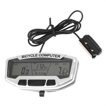 Vanntett sykkel Digital LCD datamaskin kilometerteller Auto bakgrunnsbelysning 27 funksjoner Sykkel Speedometer Velometer