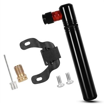 Mini Bike Pump Floor Bicycle Pump 130 PSI High Pressure with Presta and Schrader Valve for Road Mountain Commuter Bike Tire