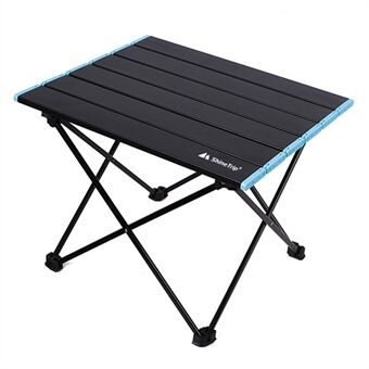 SHINETRIP A292-H0S Sammenleggbart campingbord i aluminiumslegering for Outdoor BBQ, størrelse S - Midnight Black