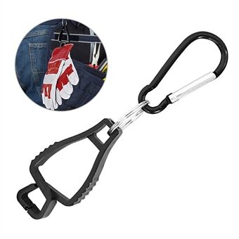 LUCKSTONE STJ-001-BK Sikkerhetsarbeid hanskeklemmer Outdoor arbeid Belteklips for briller Luer Hjelmer Håndkleverktøy