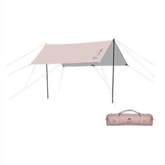 SHINETRIP A463-S00 Camping Tarp 210D sølvbelagt Oxford-duk UV-beskyttelse Outdoor kalesje, størrelse S - gull