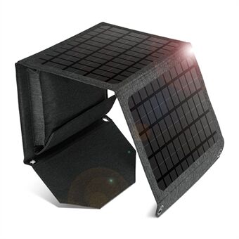 18W dobbel USB Solar 3-foldbar Solar Outdoor bærbar Smart strømforsyningslader