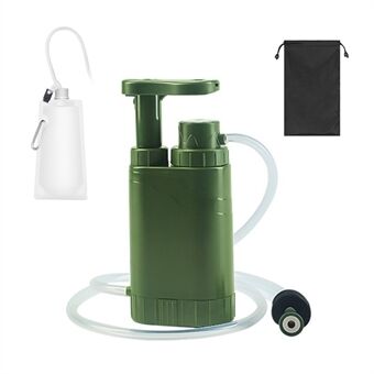 Bærbart håndpumpevannfilter 4-trinns overlevelsesfilter Pro vannrensingssystem for fotturer Campingreiser Nødbruk