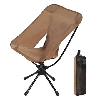 HALIN Utendørs sammenleggbar stol med 360 graders rotasjon. Bærbar månestol for camping, tur og fiske.