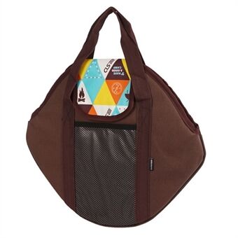 CLS støpejernsgryte BBQ Pan Portable Bag Vanntett oppbevaringspose for camping, størrelse S