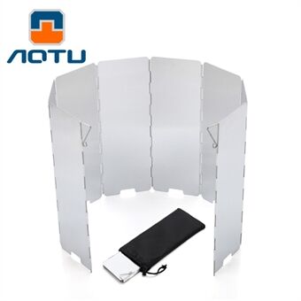 AOTU AT6343 8 stk aluminiumslegering Outdoor vindskjermer for piknikovn