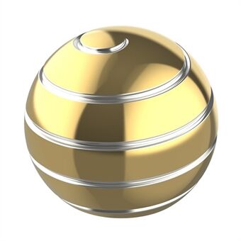 55 mm sølvlinjedesign blank gyroskopisk ball avtakbar spinnende rund ball gyro skrivebordsfingerspiss dekompresjonsleke
