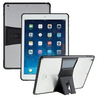 For iPad Air (2013) / Air 2 / Pro 9,7 tommer (2016) Nettbrettetui Lær Stativ TPU + Klart nettbrettdeksel i akryl