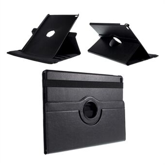 360 Rotation Smart Leather Tablet Veske til iPad Pro 12,9 tommer - Svart