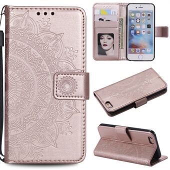Imprint Flower Leather Wallet Phone Casing for iPhone 6 Plus / 6s Plus 5.5-inch