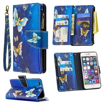 BF03 Pattern Printing Zipper Wallet Leather Protective Shell for iPhone 6 Plus/6S Plus 5.5 inch
