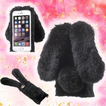 Rabbit Bunny Warm Furry Fur TPU-deksel for iPhone 6s Plus / 6 Plus