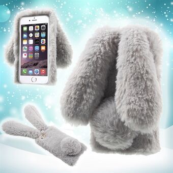 Rabbit Bunny TPU telefonveske med varm pels for iPhone 6s Plus / 6 Plus