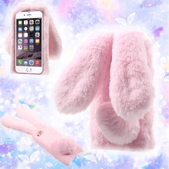 Rabbit Bunny Warm Fur Mykt TPU-skall for iPhone 6s Plus / 6 Plus