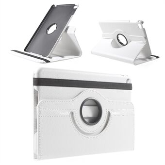 For iPad mini 4 Lychee 360-rotasjon Leather Stand tilfelle dekke