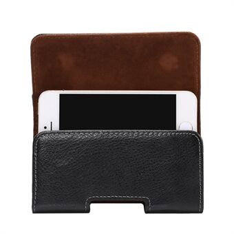 Litchi Grain Split Leather Pouch Case Holster for iPhone 5 / iPhone 5S / iPhone SE 2013 Størrelse: 127 x 62 x 12mm