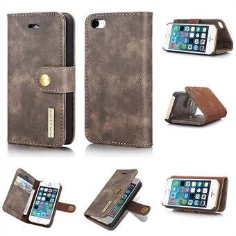 DG.MING 2 i 1 delt lommebokdeksel i skinn + avtakbart PC-mobiltelefondeksel for iPhone iPhone 5 / iPhone 5S / iPhone SE 2013