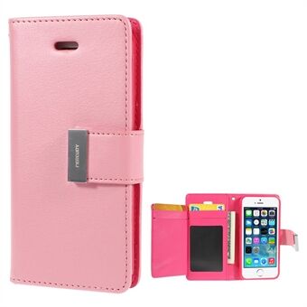 Mercury GOOSPERY Rich Diary Leather Card Holder til iPhone 5 / iPhone 5S / iPhone SE 2013