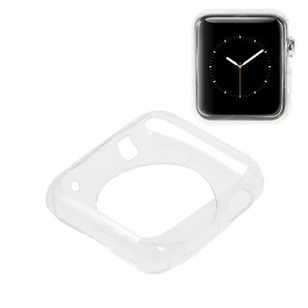 TPU beskyttelsesdeksel til Apple Watch 38mm - Gjennomsiktig