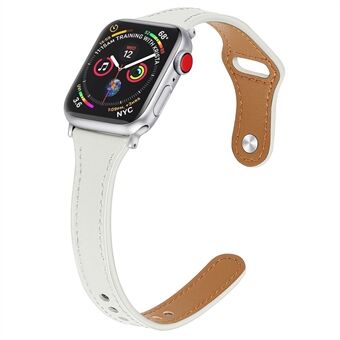 Ekte skinn Smart klokkerem til Apple Watch Series 6 / SE / 5/4 44mm / Series 3 2 1 Watch 42mm