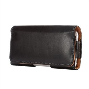Universal Belt Clip Leather Case Holster for iPhone 6s 6 / Samsung Galaxy S5 Mini G800, Størrelse: 14 x 7 x 1.5cm