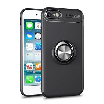 Magnetic Finger Ring Kickstand TPU Back Case for iPhone 7/8/SE (2022)/SE (2020) 4.7-inch