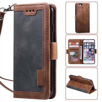 Retro Splicing PU Leather Wallet Magnetic Phone Cover for iPhone 8 / 7 / SE (2020) /SE (2022) 4.7 inch