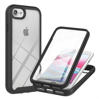 Full-Coverage PC+TPU Hybrid Phone Protection Case with PET Screen Protector for iPhone 7 4.7 inch/8 4.7 inch/SE (2nd Generation)