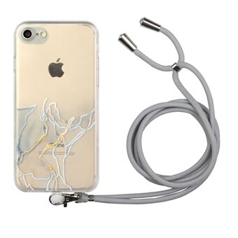 Godt beskyttet marmormyk TPU-deksel til iPhone 7 4.7 tommer / 8 4.7 tommer / SE (2. generasjon)