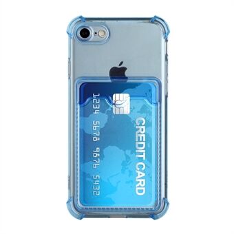 Fallbestandig TPU-telefondeksel Shelldeksel med kortholder for iPhone 7 / iPhone 8 / iPhone SE 2020/2022