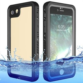 FS Series IP68 vanntett deksel for iPhone 7 / 8 / SE (2020) / SE (2022), gjennomsiktig bakside full kropp beskyttende telefondeksel