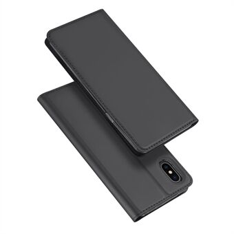 DUX DUCIS Skin Pro Series PU Leather Flip Case Magnetic Stand Smart Sleep/Wake Protective Cover with Card Slot for iPhone XS/X 5.8 inch