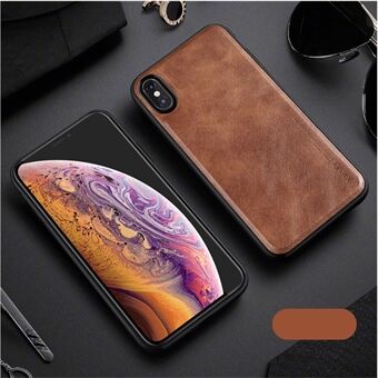 X-LEVEL Vintage Style PU Leather Coated TPU Mobile Phone Case for iPhone XS / X 5.8 inch