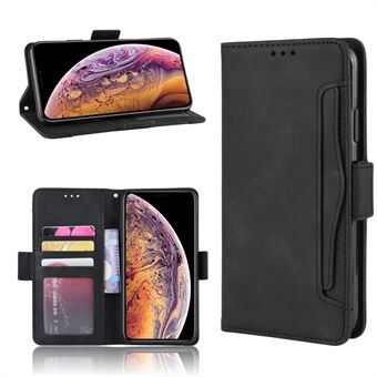 Leather Wallet Stand Phone Cover Case with Multiple Card Slots for iPhone X / XS 5.8 inch