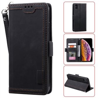 Vintage Splicing Style Wallet Stand Leather Protective Case for iPhone X/XS 5.8 inch