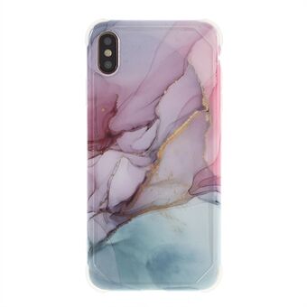 Marble Pattern IMD TPU Case for iPhone X/XS 5.8 inch Four-corner Anti-fall