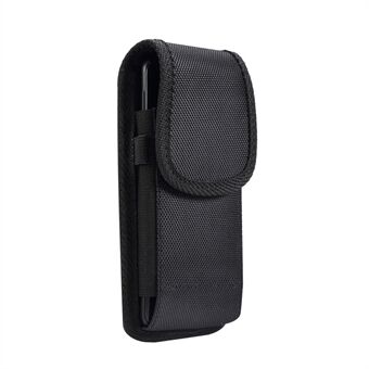 Utendørs Taktisk Pose Veske Telefonbelte Vertikal Holster Universal Clip Flip Holder for mobiltelefon - svart