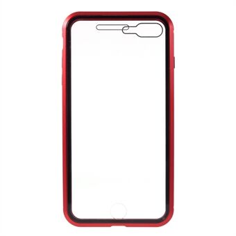 Magnetic Frame Tempered Glass Phone Shell All-Round Full Protection for iPhone 8 Plus / 7 Plus 5.5 inch