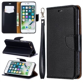 Litchi Skin Leather Wallet Case for iPhone 8 Plus / 7 Plus