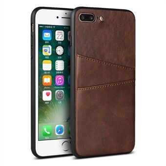 PU Leather Coated Hard PC Cover Case for iPhone 7 Plus/8 Plus 5.5 inch
